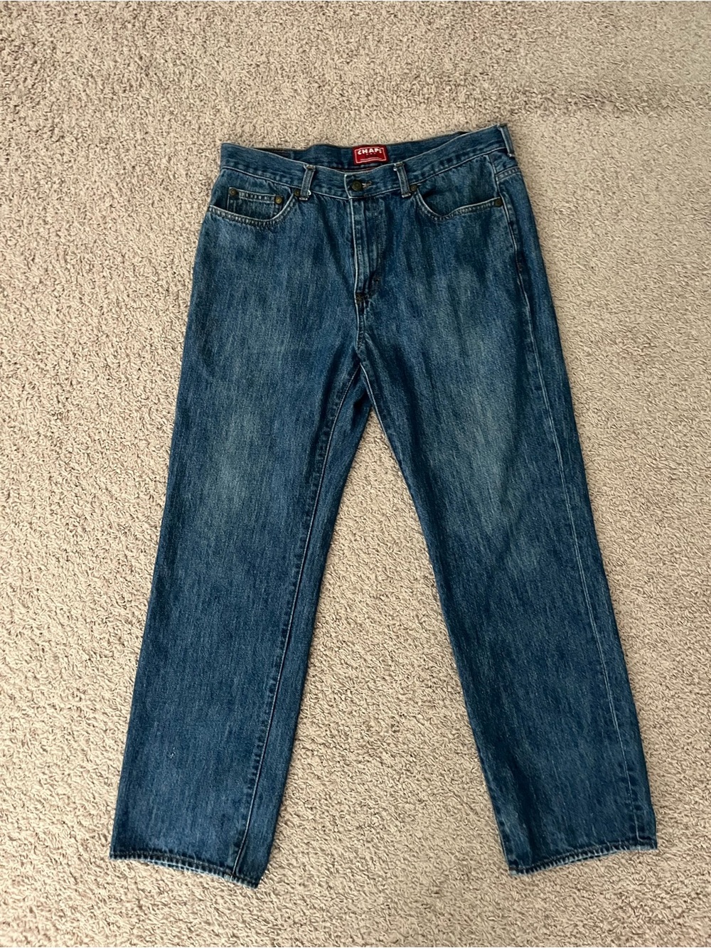 Chaps Straight-Leg Men's Jeans in Blue Wash